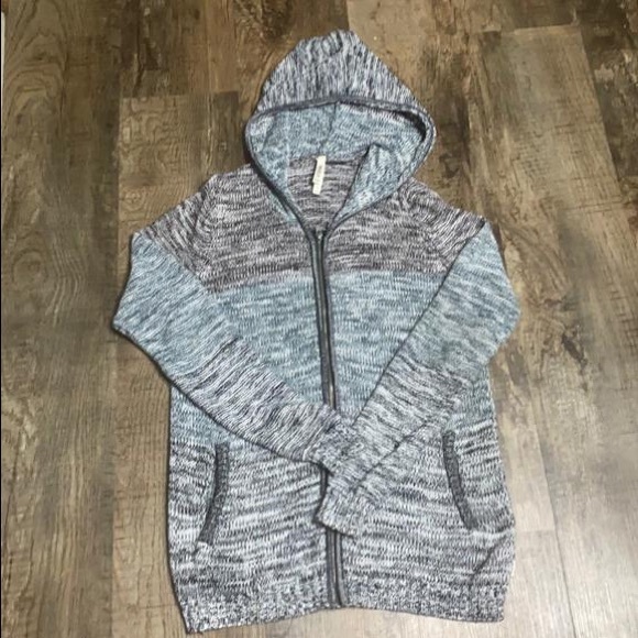 RVCA Casual Patchwork Hoodie Zip up Sweater - Picture 3 of 7